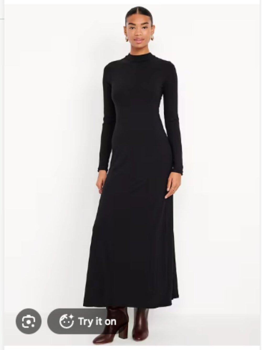 Old Navy Mock Neck Maxi Dress